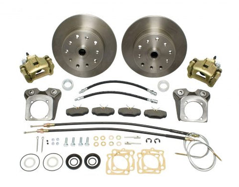 Classic VW Rear Disc Brake Kit, I.R.S., 68-72, Double-Drilled 5x130 Threads 5x4.75" EMPI 22-2913-F