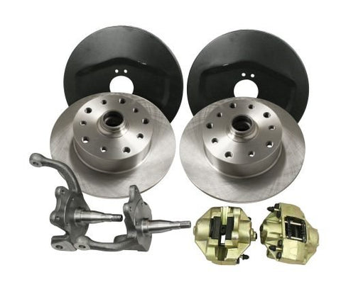 Classic VW Ball Joint Front Disc Brake Kit Double Drilled Chevy/Porsche Pattern EMPI 22-2981