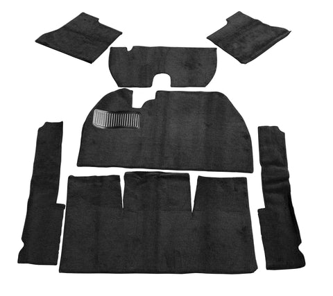 Classic VW Black Deluxe Carpet Kit Without Footrest 73-79 Beetle Empi 3913 - dubparts.com