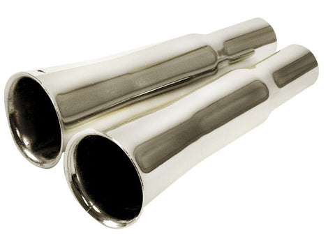 Classic VW Chrome Flared Exhaust Tips Empi 3362 - dubparts.com