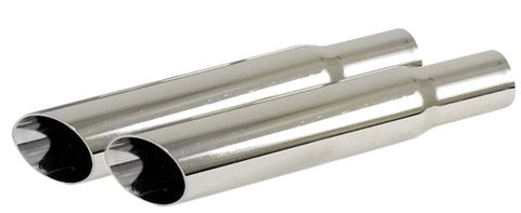 Classic VW Stainless Steel Angled Exhaust Tips Empi 3694 - dubparts.com