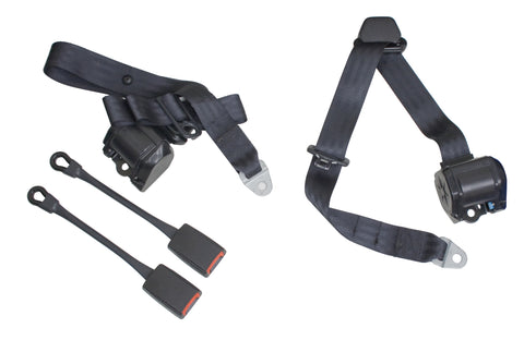 Classic VW 3 Point Retractable Seat Belt/Harness Empi 3851 - dubparts.com