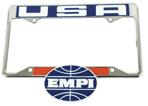 Classic VW "Empi Logo" License Plate Frame Empi 6460 - dubparts.com