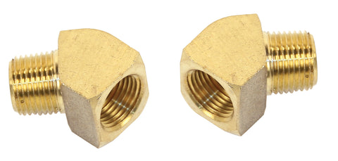 CLASSIC VW 45 Degree 3/8" Male x 3/8" Female, Pack of 2 EMPI 9237