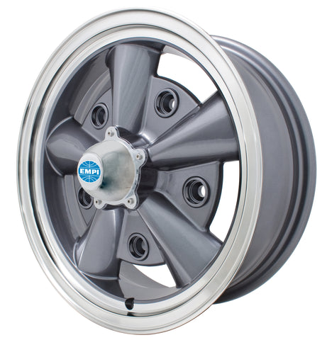 Classic VW 5 Rib Wheel Anthracite 5 x 205 mm Empi 9750 - dubparts.com