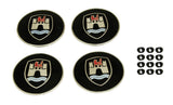 Classic VW Hubcap Wolfsburg Crest Logo Set of 4 Empi 10-1078 - dubparts.com