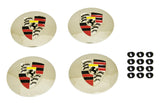 Classic VW Hubcap Porsche Logo Centers Empi 10-1079 - dubparts.com