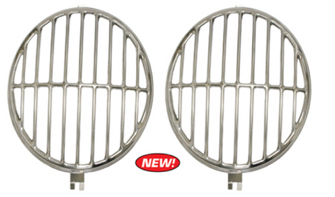 Classic VW & Porsche 356 Headlight Covers Polished - dubparts.com